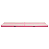 Inflatable Gymnastics Mat with Pump 800x100x20 cm PVC Pink 92691
