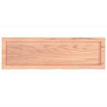 Bathroom Countertop Light Brown 100x30xcm Treated Solid Wood 3156126