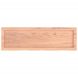 Bathroom Countertop Light Brown 100x30xcm Treated Solid Wood 3156126