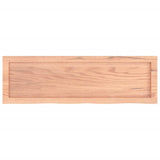 Wall Shelf Light Brown 100x30x cm Treated Solid Wood Oak 363682