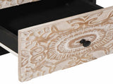 Sideboard with Drawer White 40 x 33.5 x 75 cm Solid Mango Wood 4018391