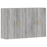 Wall Mounted Cabinets 2 pcs Grey Sonoma Engineered Wood 3197879