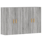 Wall Mounted Cabinets 2 pcs Grey Sonoma Engineered Wood 3197879