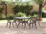 Garden Table Set 5 pcs Bronze Cast Aluminium 3334760