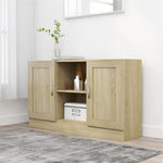 ZNTS Sideboard Sonoma Oak 120x30.5x70 cm Engineered Wood 802780