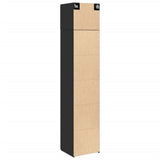 Slim Storage Cabinet Black 45x42.5x225 cm Engineered Wood 3281288