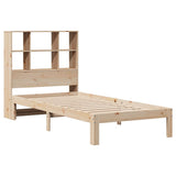 Bookcase Bed without Mattress 90x190 cm Single Solid Wood Pine 3322548