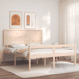 Senior Bed without Mattress 160x200 cm Solid Wood 3195491