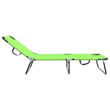 Folding Sun Lounger 2 pcs Green 188 x 57 x 86.5 cm Polyester 42003150