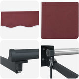 Manual Retractable Awning with LEDs 3 x 2 m 3419365
