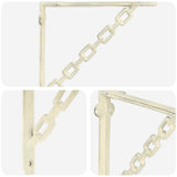 Wall Shelf Brackets 12 pcs Antique White 14.5 x 14.5 x 3 cm 42038924