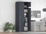 Storage Cabinet 2 pcs Anthracite 60 x 40 x 220 cm Steel 3438707