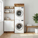 Wash Machine Cabinet with Storage Old Wood 67.5 x 68 x 200 cm 3422790