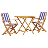 Bistro Set Blue and White 3281885