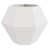 Planter 2 pcs White 100 x 100 x 80 cm Steel 884027