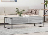 Coffee Table Grey Sonoma 100 x 46 x 40 cm Engineered Wood 886447