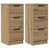 Sideboards 2 pcs Artisan Oak 30x30x70 cm Engineered Wood 856958