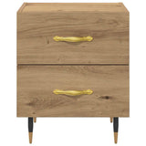 Bedside Cabinet with Drawer 2 pcs Artisan Oak 40 x 35 x 47.5 cm 881980