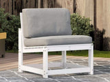 Garden Chair White 50.5x55x77 cm Solid Wood Pine 832616