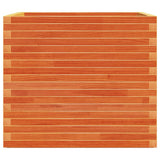 Garden Planter Wax Brown 80x80x72 cm Solid Wood Pine 3282626