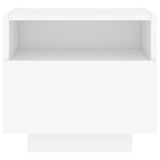 Bedside Cabinets with LED Lights 2 pcs White 40x39x37 cm 836799