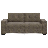 Loveseat Sofa with Cushion Dark grey Artificial Leather 4105133