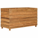 Raised Bed 100x40x55 cm Recycled Teak Wood and Steel 47425