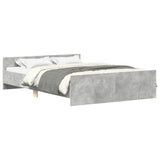 Bed Frame without Mattress Concrete Grey 140x190 cm 3203785