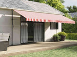 Replacement Fabric for Awning Red and White Stripe 4.5x3.5 m 367719