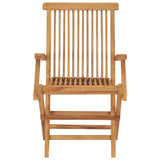 Garden Chair Set of 4 Teak Teak wood Standard Foldable 3096593