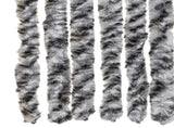 Fly Curtain Grey and Black and White 118x220 cm Chenille 4004882