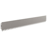 Lawn Edging 30 pcs 103 x 15 cm Steel Rusty 8008468