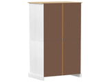 Wardrobes with Shelf White 76 x 50 x 170 cm Solid Pine Wood 42024937