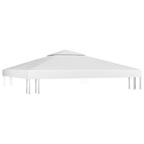 2-Tier Gazebo Top Cover 310 g/m² 3x3 m White 312074