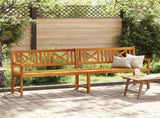 Outdoor Bench Natural 220 x 56 x 90 cm Solid Acacia Wood 4105527