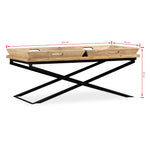 ZNTS Coffee Table Solid Mango Wood 110x55x42 cm 244898