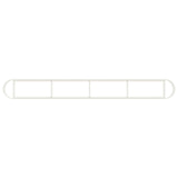 Raised Garden Bed White 360 x 40x 40 cm 8011706