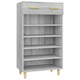 Shoe Cabinet Grey Sonoma 60x35x105 cm Engineered Wood 817556