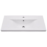 2 Piece Bathroom Furniture Set Ceramic and Engineered Wood 3307659