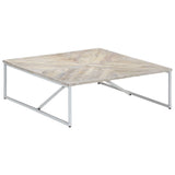 Coffee Table 110x110x36 cm Solid Mango Wood 247698