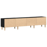 TV Cabinet Black Oak 180 x 31.5 x 40 cm Engineered Wood 862817