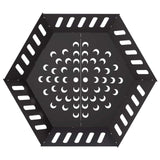Fire Pit Black 80 x 80 x 28 cm Steel 8012598