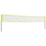 Volleyball Net Yellow and Black 823x244 cm PE Fabric 93744