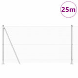 Welded Wire Fence with Concrete Base 25 x 1.2 m 3352321