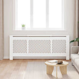 MDF Radiator Cover White 205 cm 325555