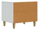 Bedside Cabinet White 43 x 34.5 x 50 cm Engineered Wood 894565