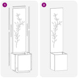 Garden Privacy Screen White 32 x 32 x 150 cm Cold-rolled steel 876407