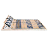 Slatted Bed Base without Mattress with 42 Slats 7 Zones 140x200 cm 246472