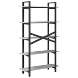 Bookshelf Grey Sonoma 100 x 33.5 x 178 cm Engineered Wood 883937