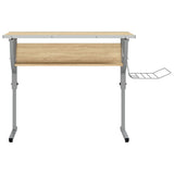 Craft Desk Sonoma Oak&Grey 110x53xcm Engineered Wood&Steel 340930